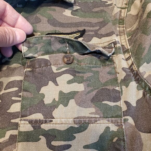 Lazer Camouflage Button Up Military Style Shirt Size S - Picture 11 of 12